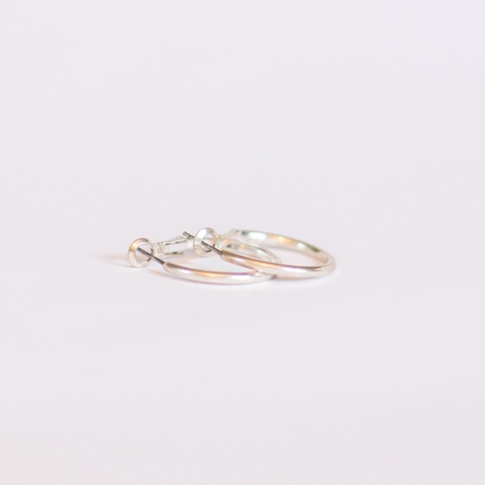 Silver Hoop Earrings